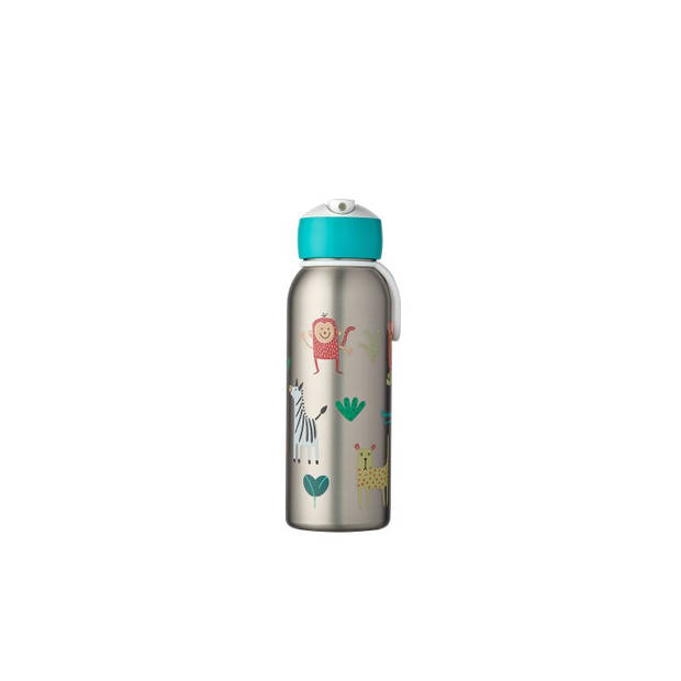 isoleerfles flip-up campus 350 ml - animal friends