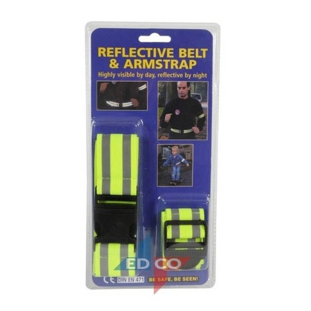 TOM Reflecterende armband geel one size