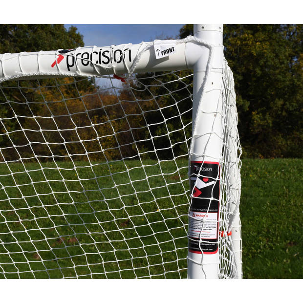 Precision voetbaldoel GAA 244 x 152 cm ABS wit 5-delig