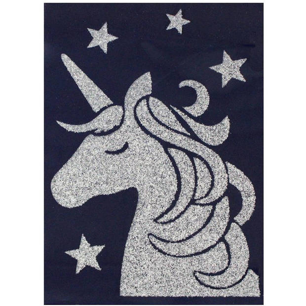 Peha raamsticker unicorn 29,5 x 40 cm zilver