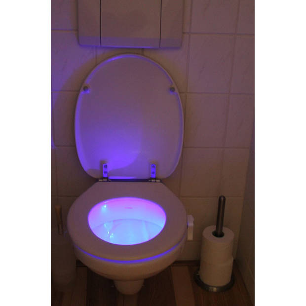 United Entertainment toiletverlichting 8 kleuren led 9 cm