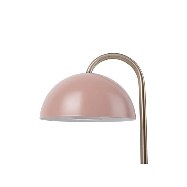 Leitmotiv leeslamp Dome 36,5 x 14 cm staal roze/goud