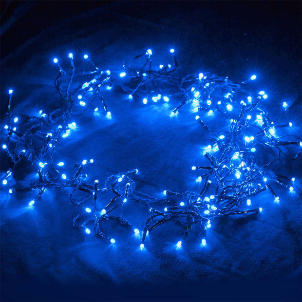Kerstverlichting, 10,5 m, 160 ledÂ´s, Blauw, kerstslinger, lichtketting,kerstversiering.