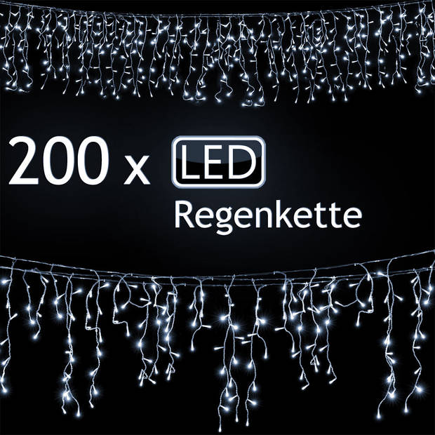 LED verlichting 200, wit, kerstverlichting