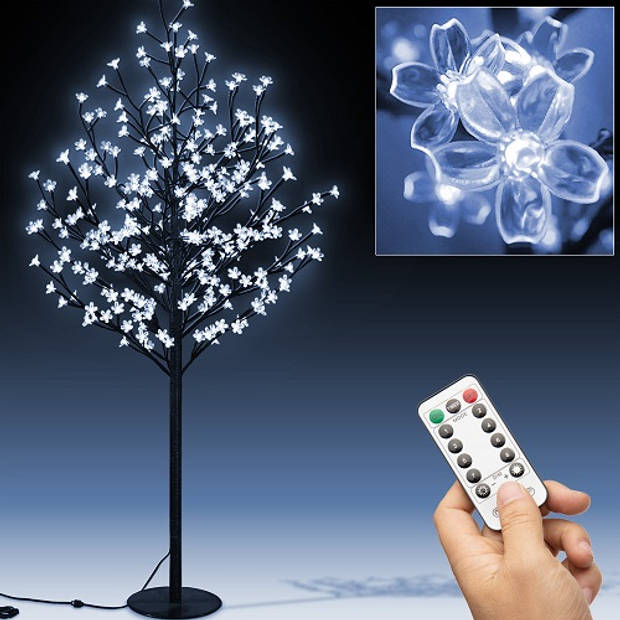 Kerstbloesem, 180 cm, 200 LED's, blauwe verlichting, kerstboom, kerstversiering