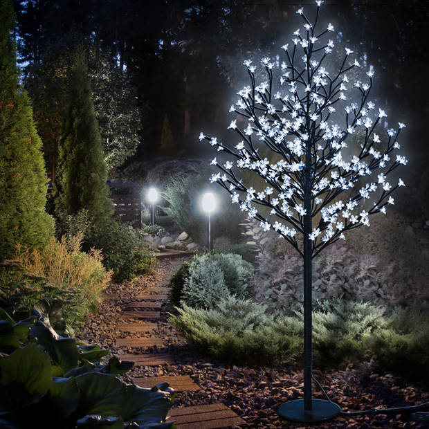 Kerstbloesem, 180 cm, 200 LED's, blauwe verlichting, kerstboom, kerstversiering