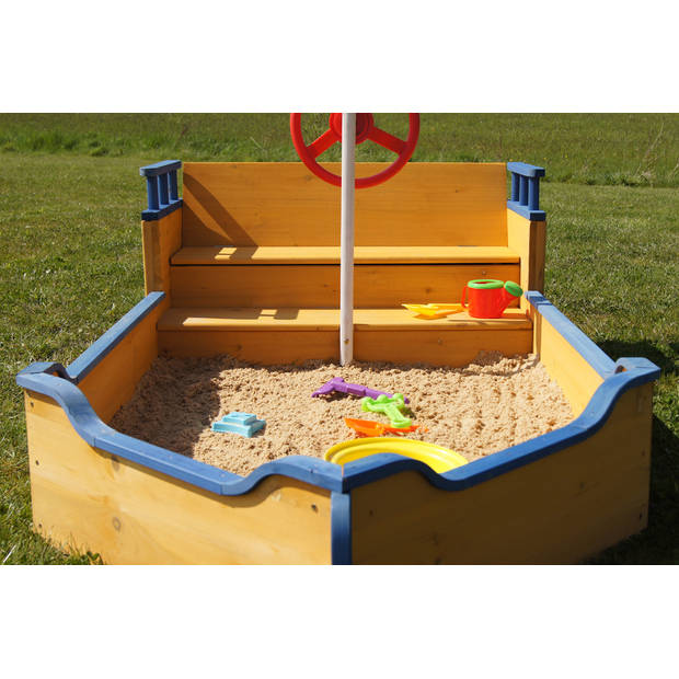 Zandbak, speeltoestel, boot, schip
