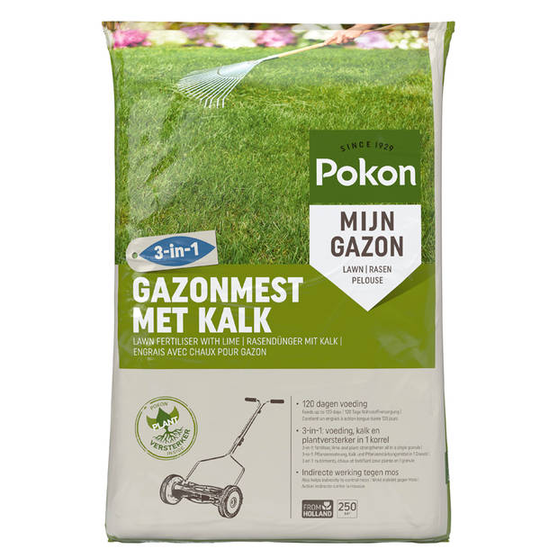 Pokon - Gazonmest met Kalk 250m2