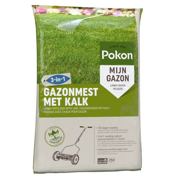 Pokon - Gazonmest met Kalk 250m2