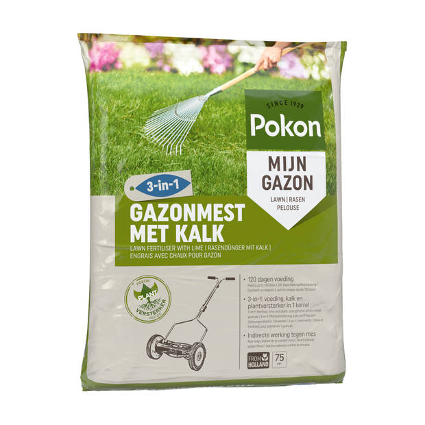 Pokon - Gazonmest met Kalk 75m2