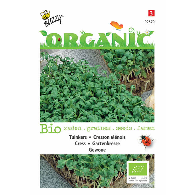 5 stuks Organic Tuinkers gewone (Skal 14725)