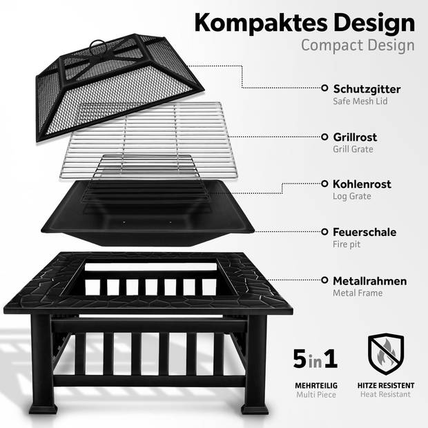 Buitenhaard Buitenkachel Kachel Vuurkorf Sfeerhaard 'Chimenea'