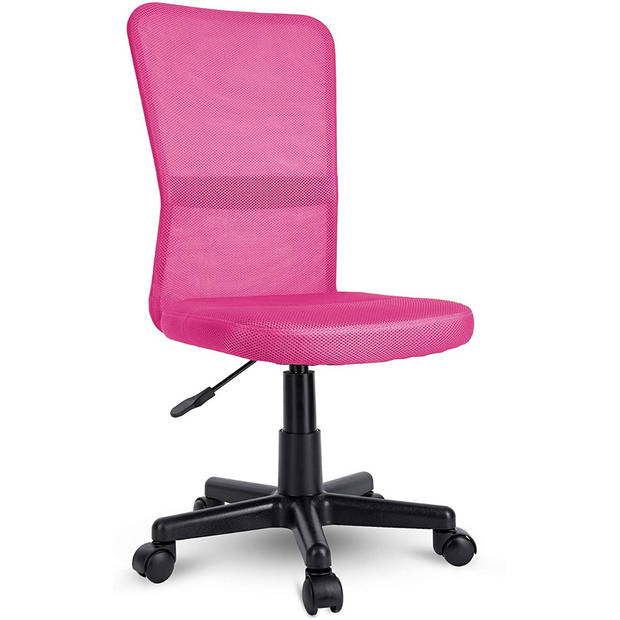 Kinderbureaustoel, roze, kinder burostoel, ergonomische kinderstoel