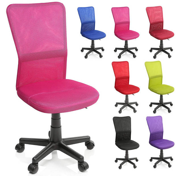 Kinderbureaustoel, roze, kinder burostoel, ergonomische kinderstoel