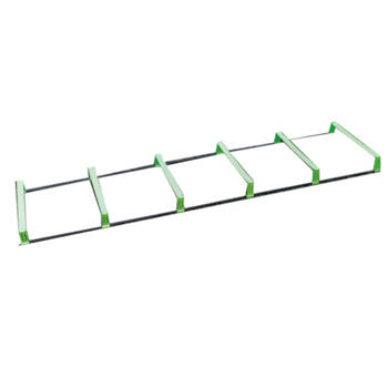 Precision horde-/ loopladder 2 meter groen 2-delig