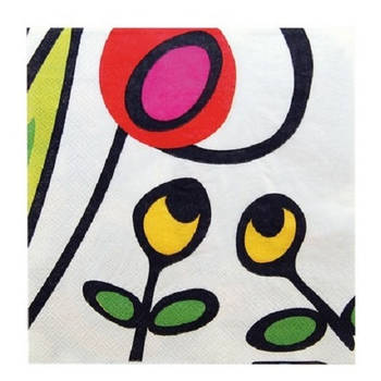 Zak!Designs - Papieren Servet Wild Flora 20 stuks - Papier - Multicolor