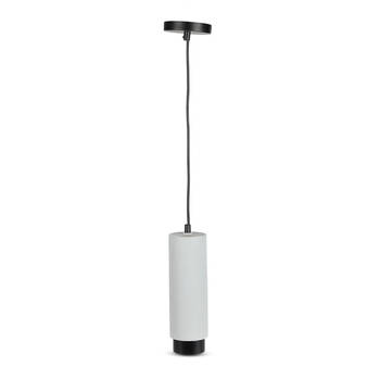 V-TAC plafondlamp VT-864 8 x 25 cm GU10 gips wit/zwart