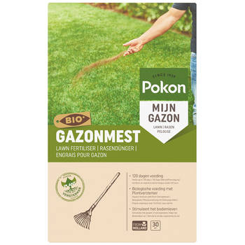 Pokon - 2 stuks Bio Gazonmest 30m2