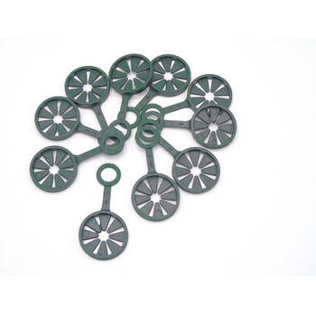 Nature - Kunststof Ring - Voor Wigwamconstructie van 3 plantstokken - dia. 11mm - 10 stuks