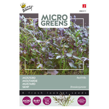 5 stuks Microgreens Mosterd Red Frills