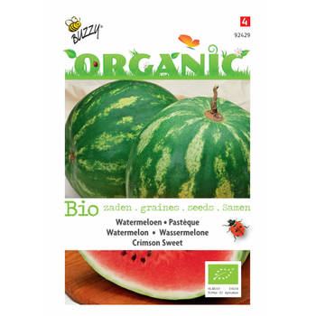 5 stuks Organic Watermeloen Crimson Sweet (Skal 14275)