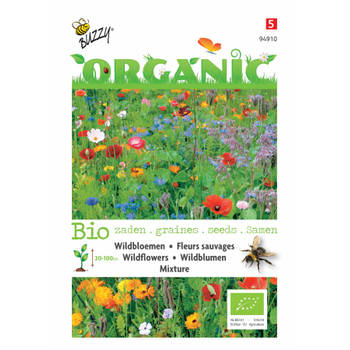 5 stuks Organic Wildbloemen mengsel (Skal 14725)