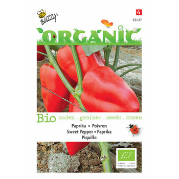 5 stuks Organic Paprika Piquillo rood (Skal 14725)