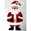 Peha raamsticker kerstman 28,5 x 40 cm PVC rood/wit