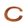 Geroba - Letter C Model: Huisletter Corten