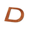 Geroba - Letter D Model: Huisletter Corten