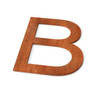 Geroba - Letter B Model: Huisletter Corten