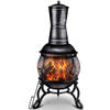 Tillvex- Terrasoven met grill, Goud, 89 cm, Azteekse oven, tuinhaard