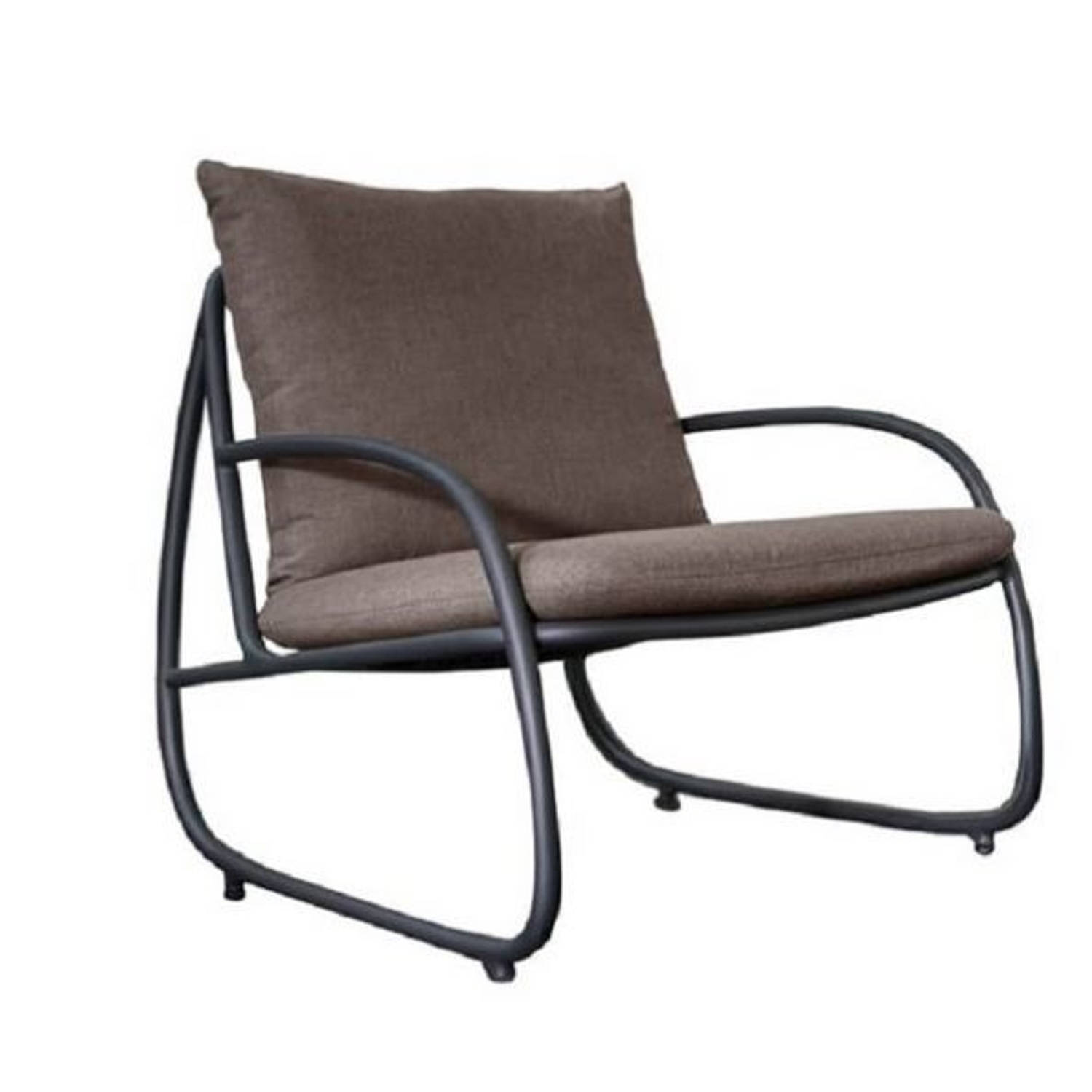 Yoi - Youkou lounge chair alu black/heather beige