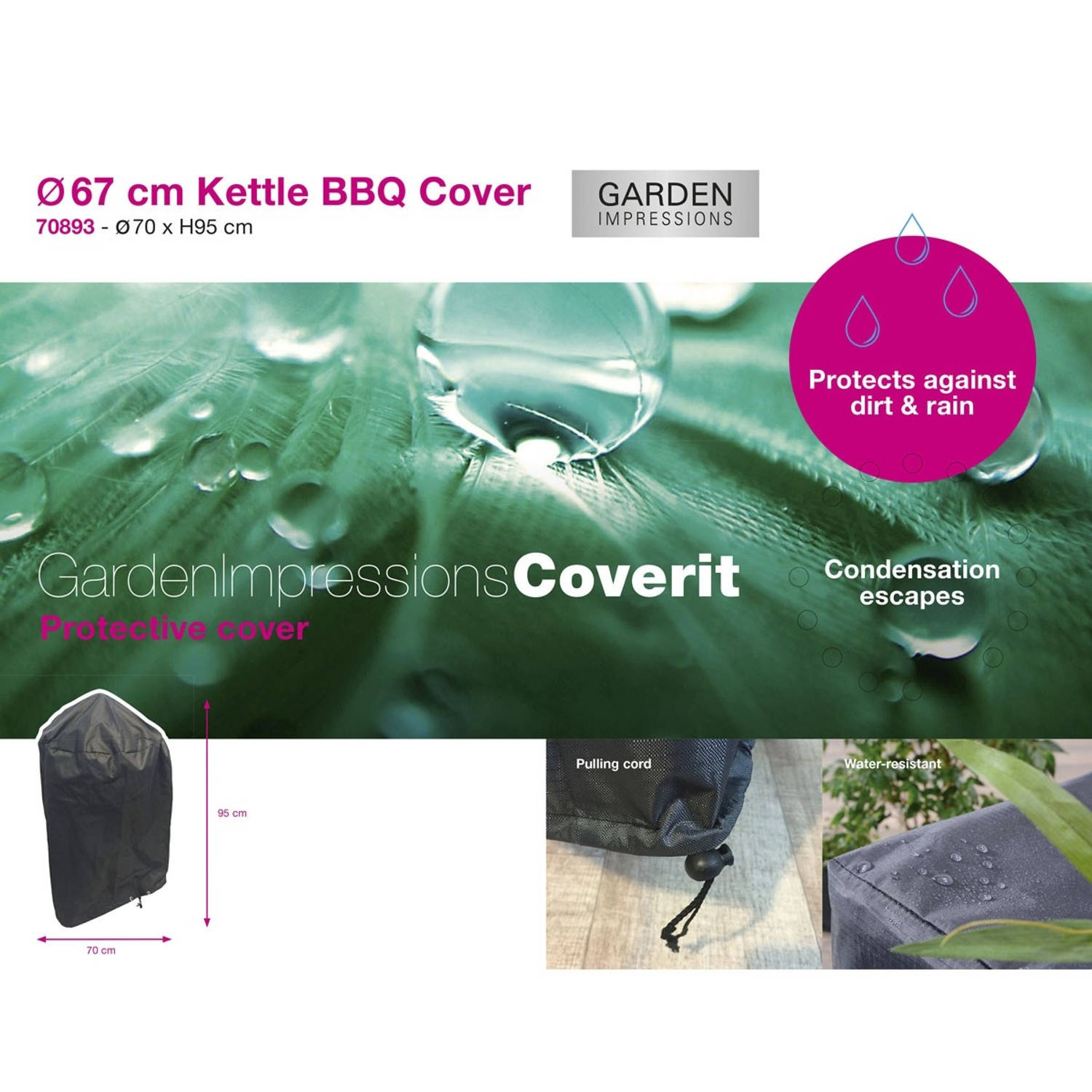 Garden Impressions Coverit Bol BBQ hoes
