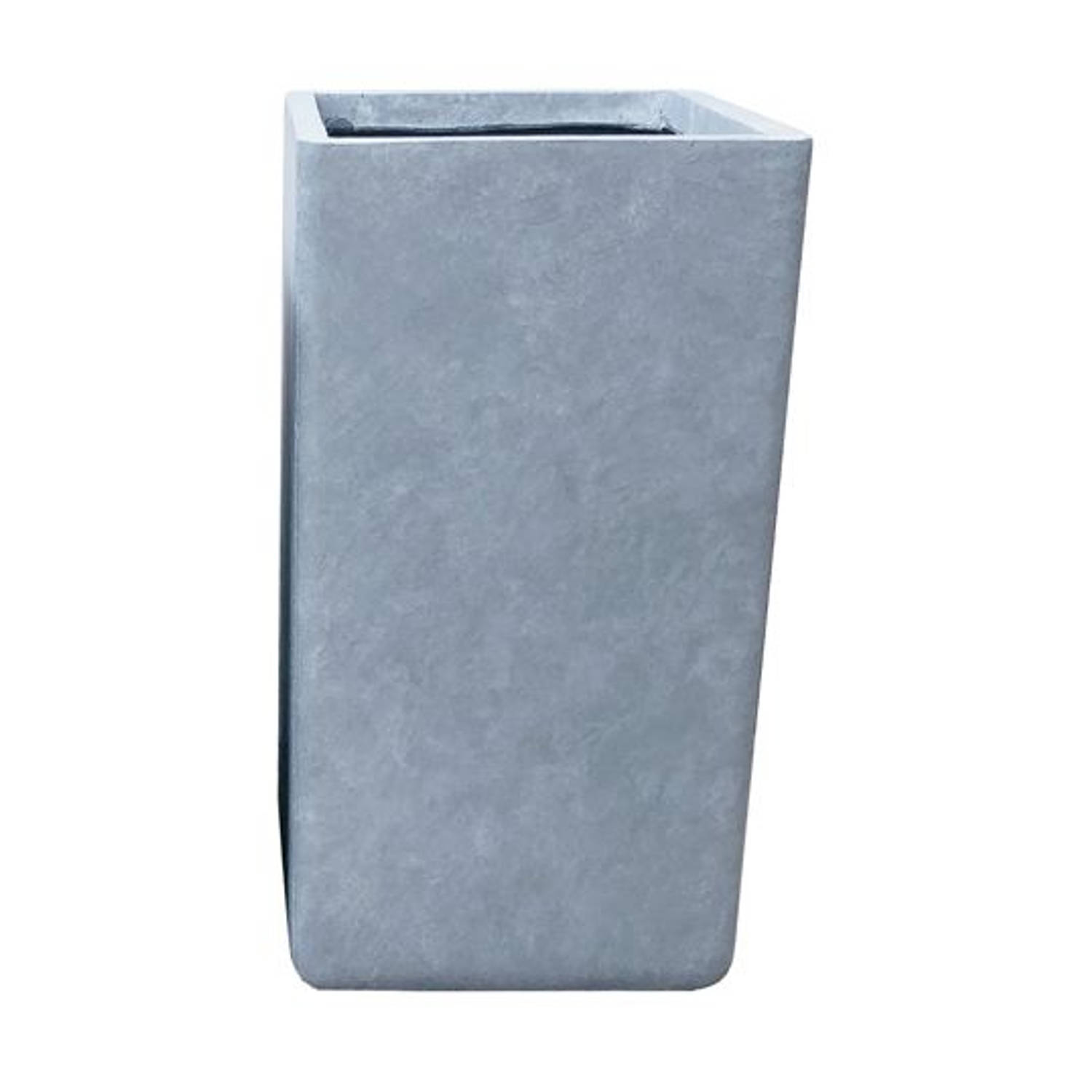 E'lite - Bloempot curved square tall basic cement 28x60 cm