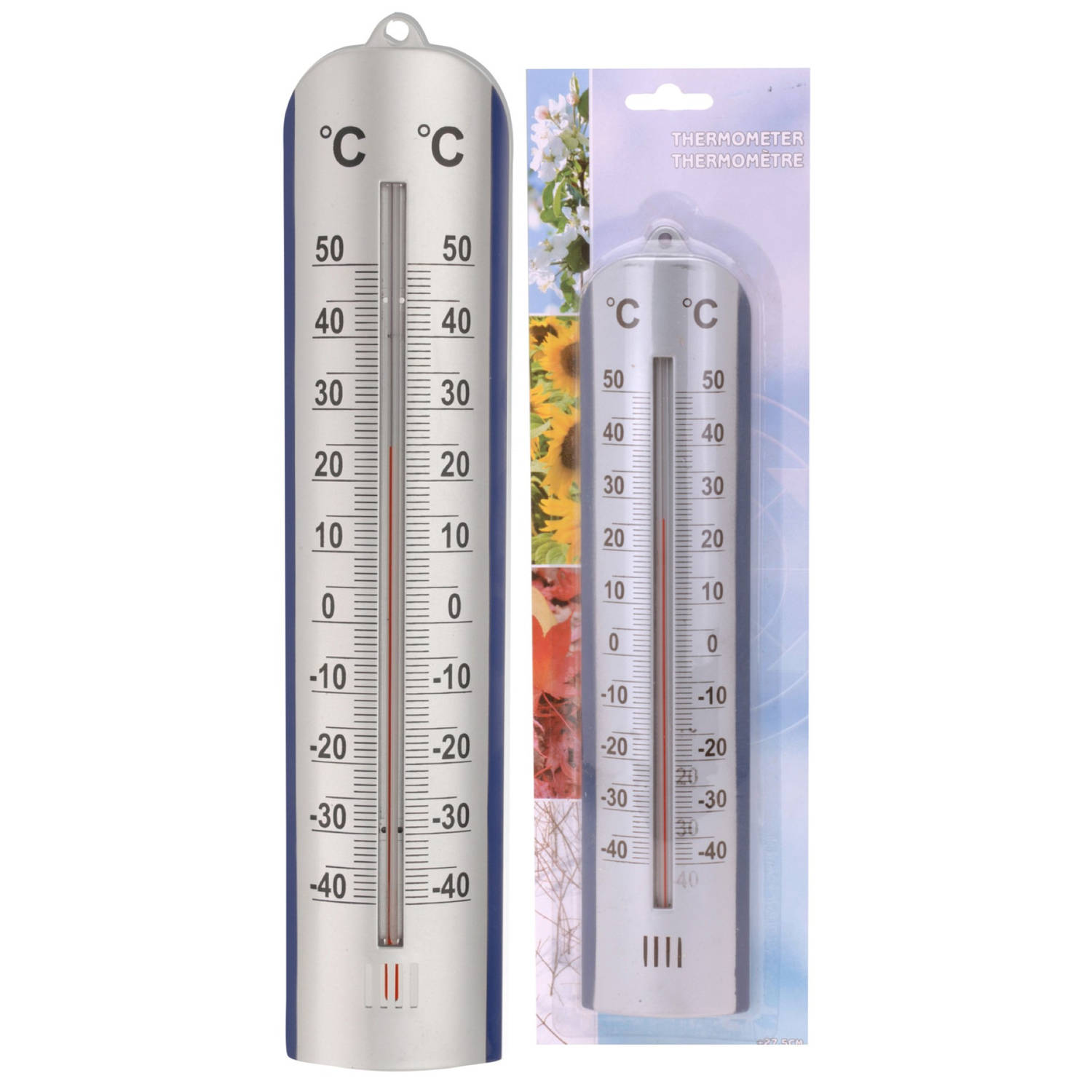 thermometer zilver 275mm op blister