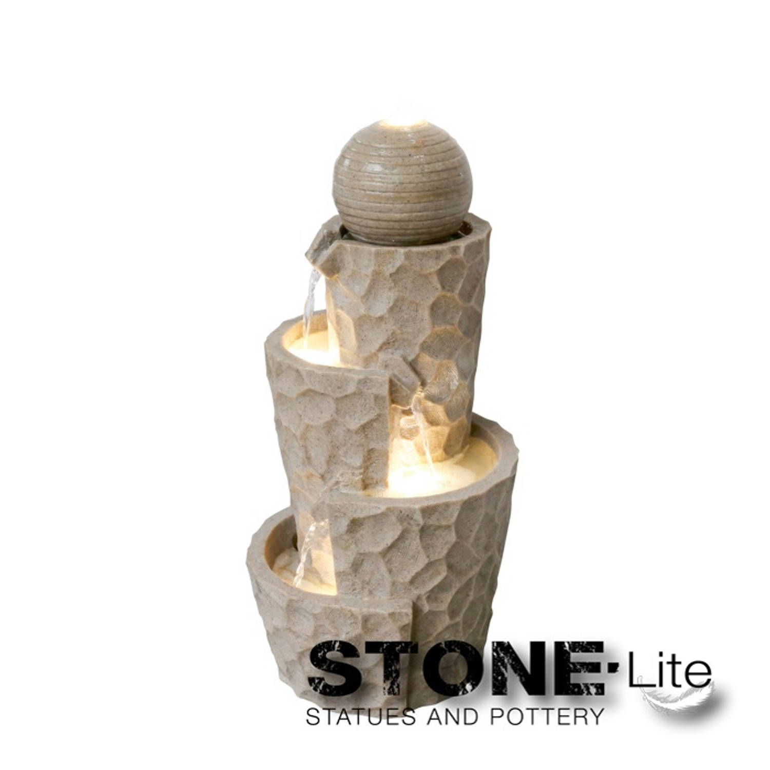 stonE'lite - Fontein mississippi h81 cm Stone-Lite