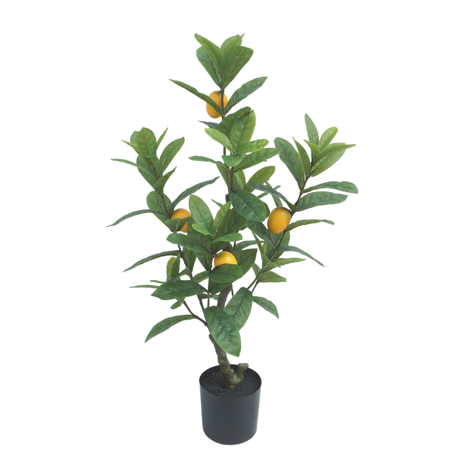 Kunst Citroenboom 75cm | Kunstplant voor binnen | Kunst Fruitboom | Citroen kunstplant