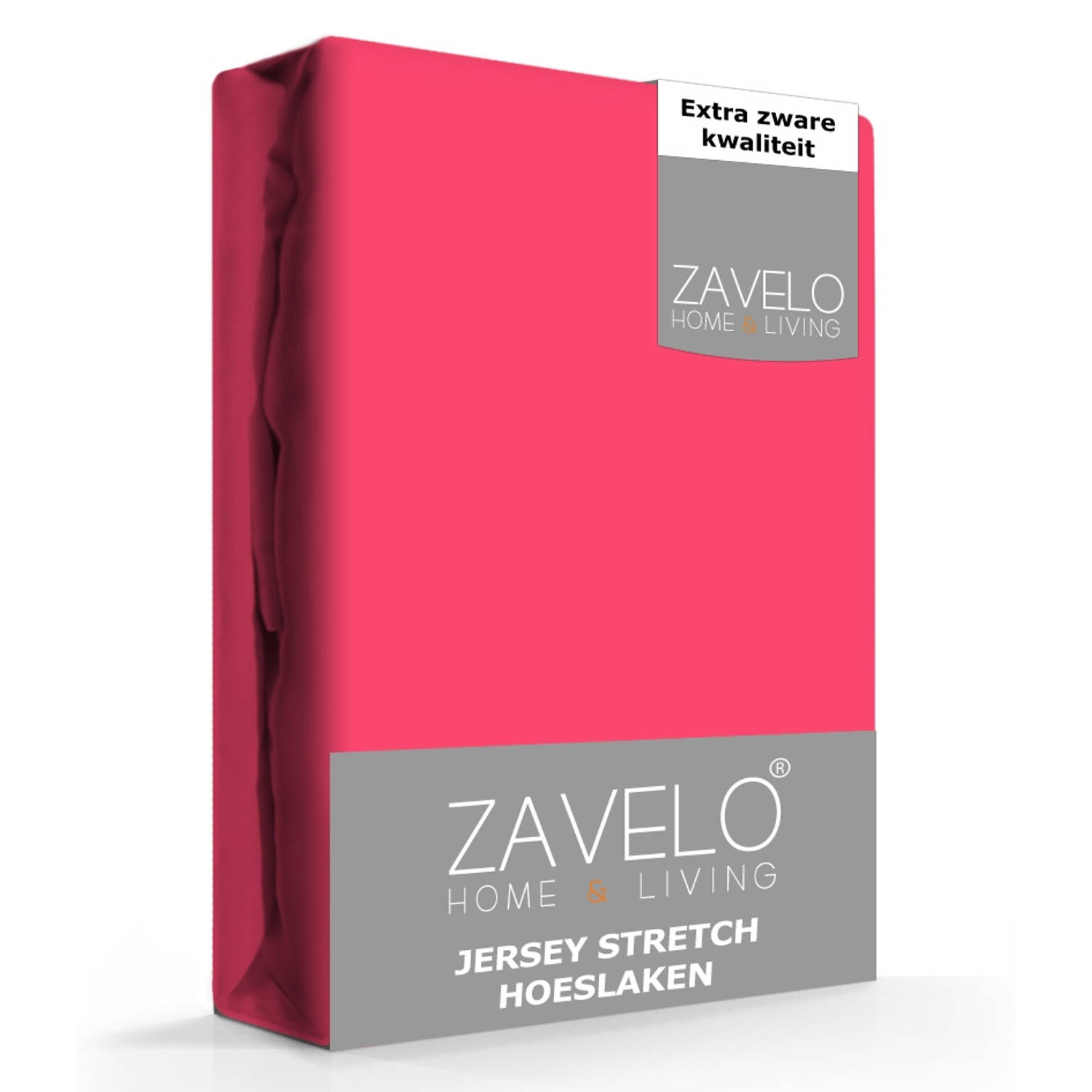 Zavelo® Jersey Hoeslaken Fuchsia-Lits-jumeaux (190x220 cm)