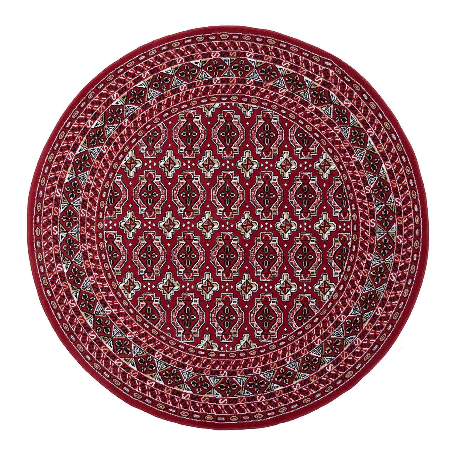 Interieur05 Rond vintage vloerkleed Marad rood Interieur 05