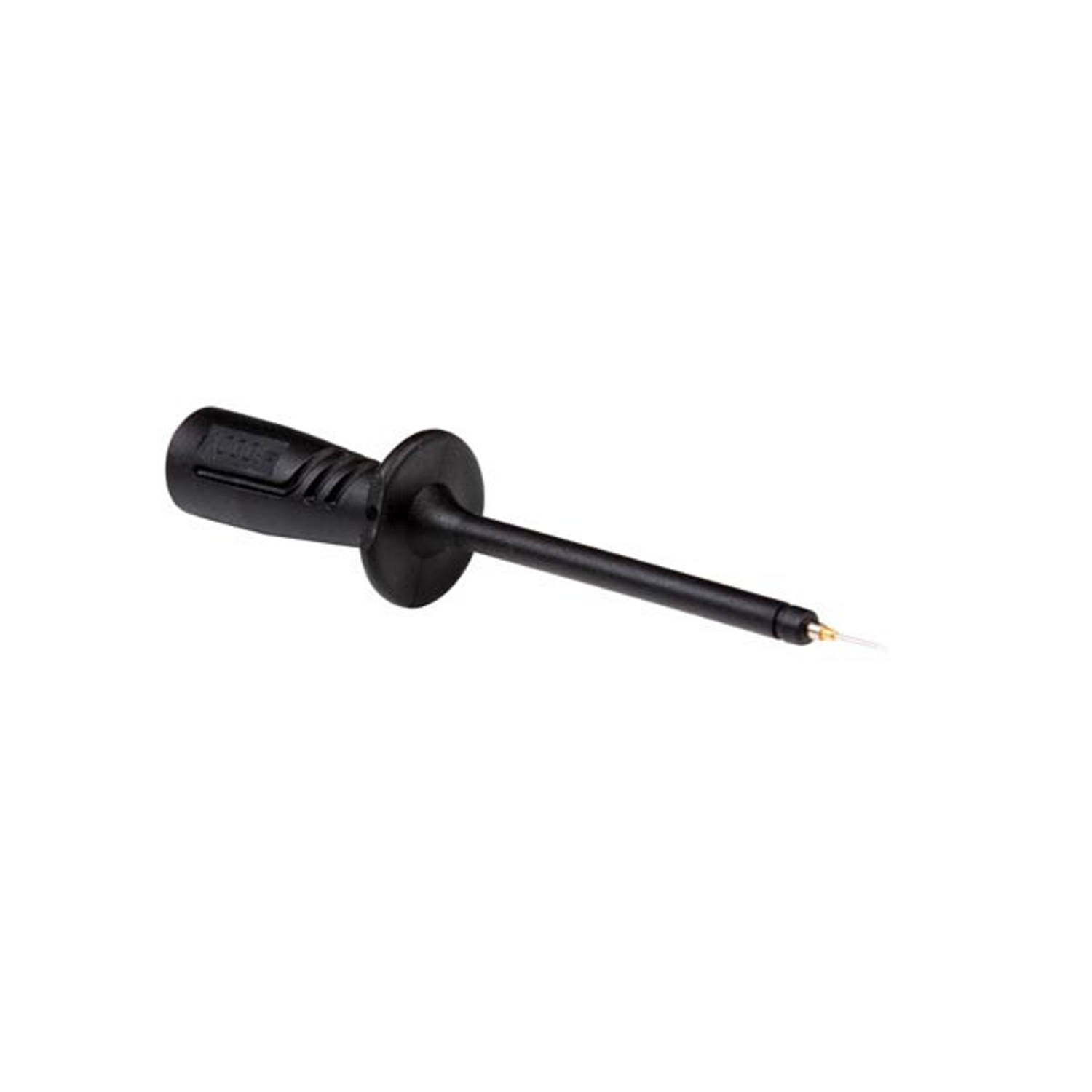 Insulated Test Probe 4mm With Slender Stainless Sprung Steel Tip-Black (prf 2610ft)