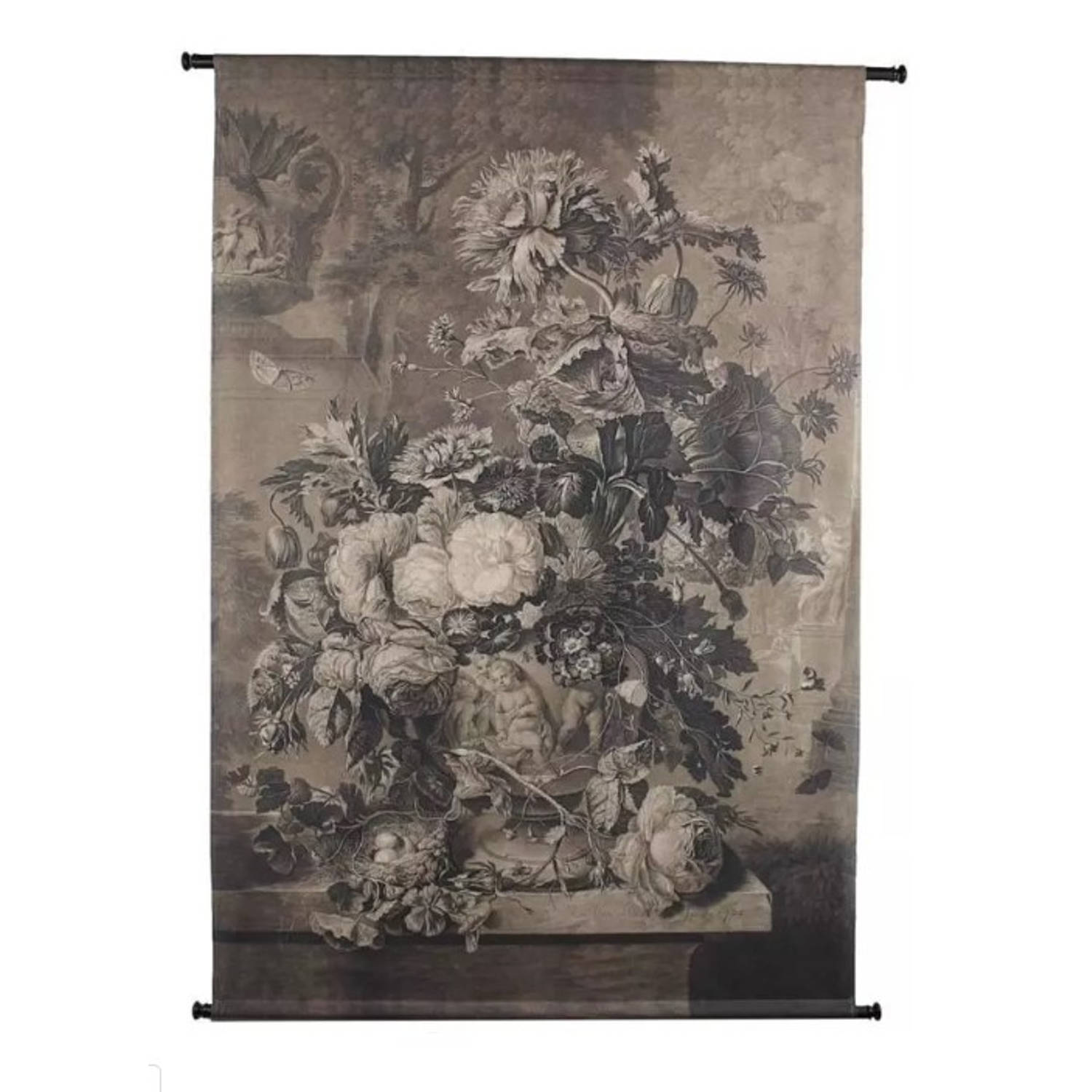 kersten - Wall Hanging Bouquet Velvet Brown 105x2.5x136cm