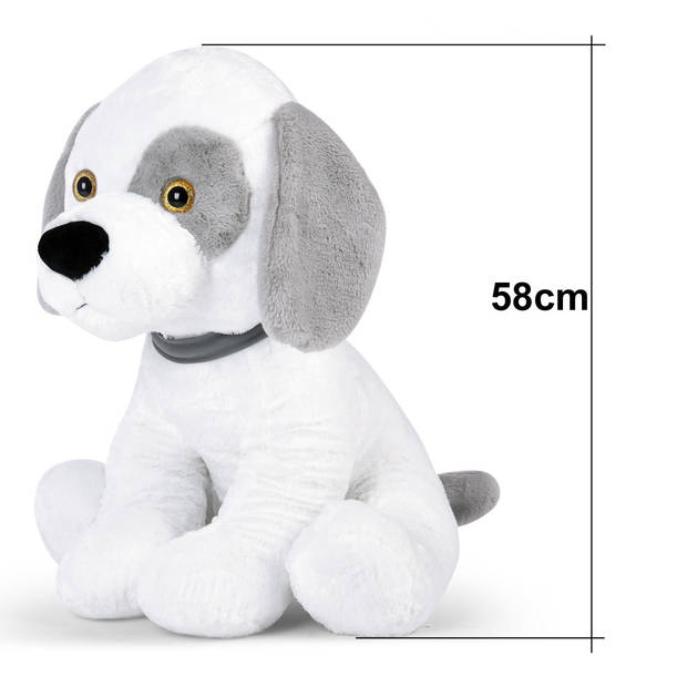 Knuffeldier hond 58 cm