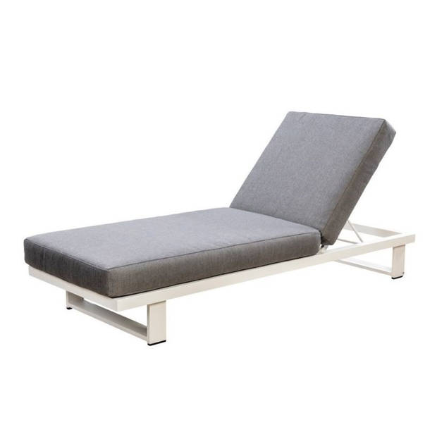 Yoi - Kazoku lounger alu white/mixed grey