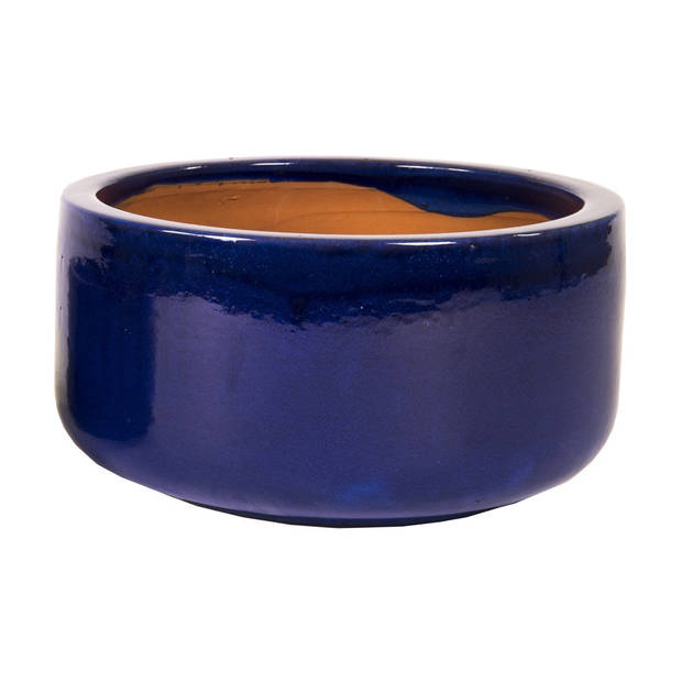 Pot bowl Glazed d31h15 blauw