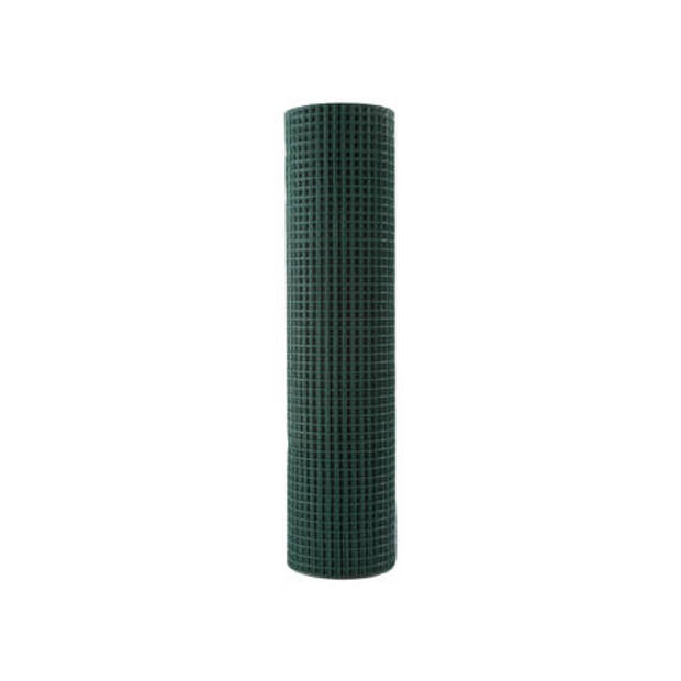 Giardino - Gelast gaas geplastificeerd 19 x 1.1mm x 51cm x 5 meter groen