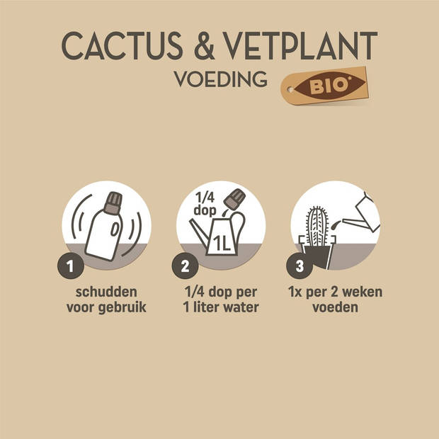 Bio Cactus & Vetplant Voeding 250ml