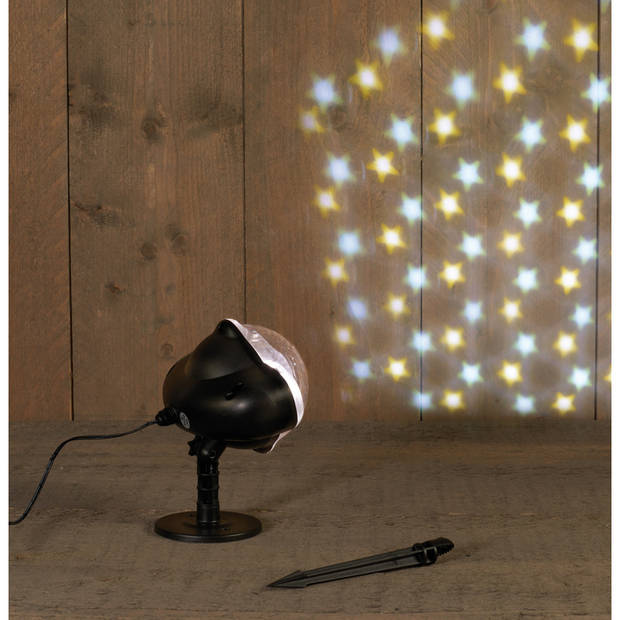 Tuin projector met sterren projectie inclusief timer - kerstverlichting figuur