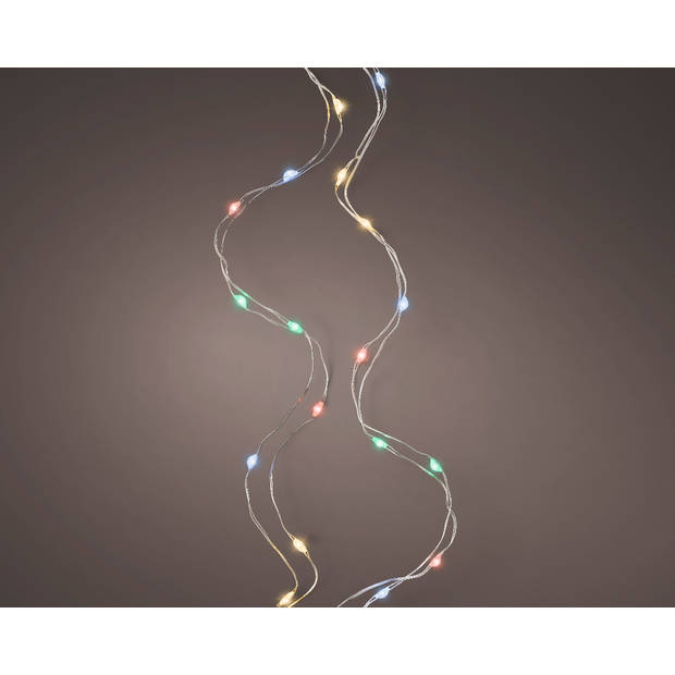 Lumineo - micro stringlights l295cm-60l Multi kerst