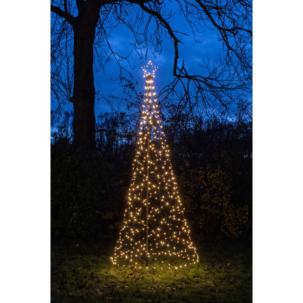 Anna's Collection Verlichte kerstboom - 480 leds - H320 cm - warm wit - kerstverlichting figuur